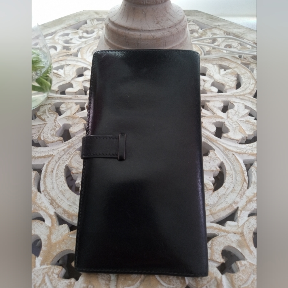 Hermes Bearn Calfskin Leather Wallet - 100% Authentic - Picture 2 of 11